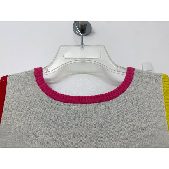 Rachel Antonoff Rainbow Chard Shell Sweater Tank Vest Cropped Lettuce Leaf L - Picture 8 of 12